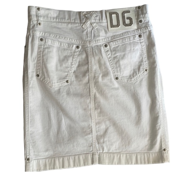 DOLCE & GABBANA vintage white denim skirt in size 6, VGC - Picture 3 of 9
